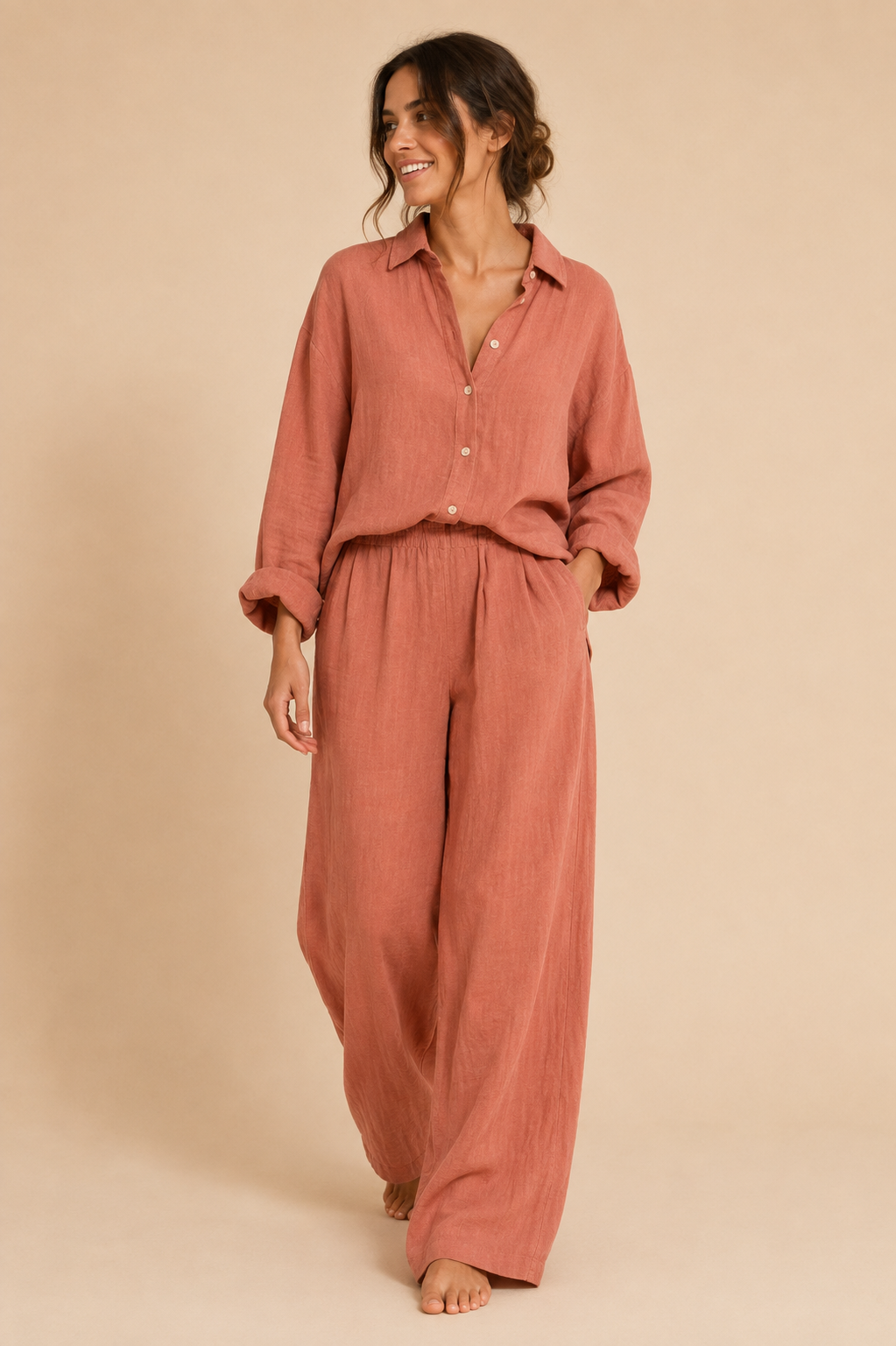 Knit Top & Pants Set