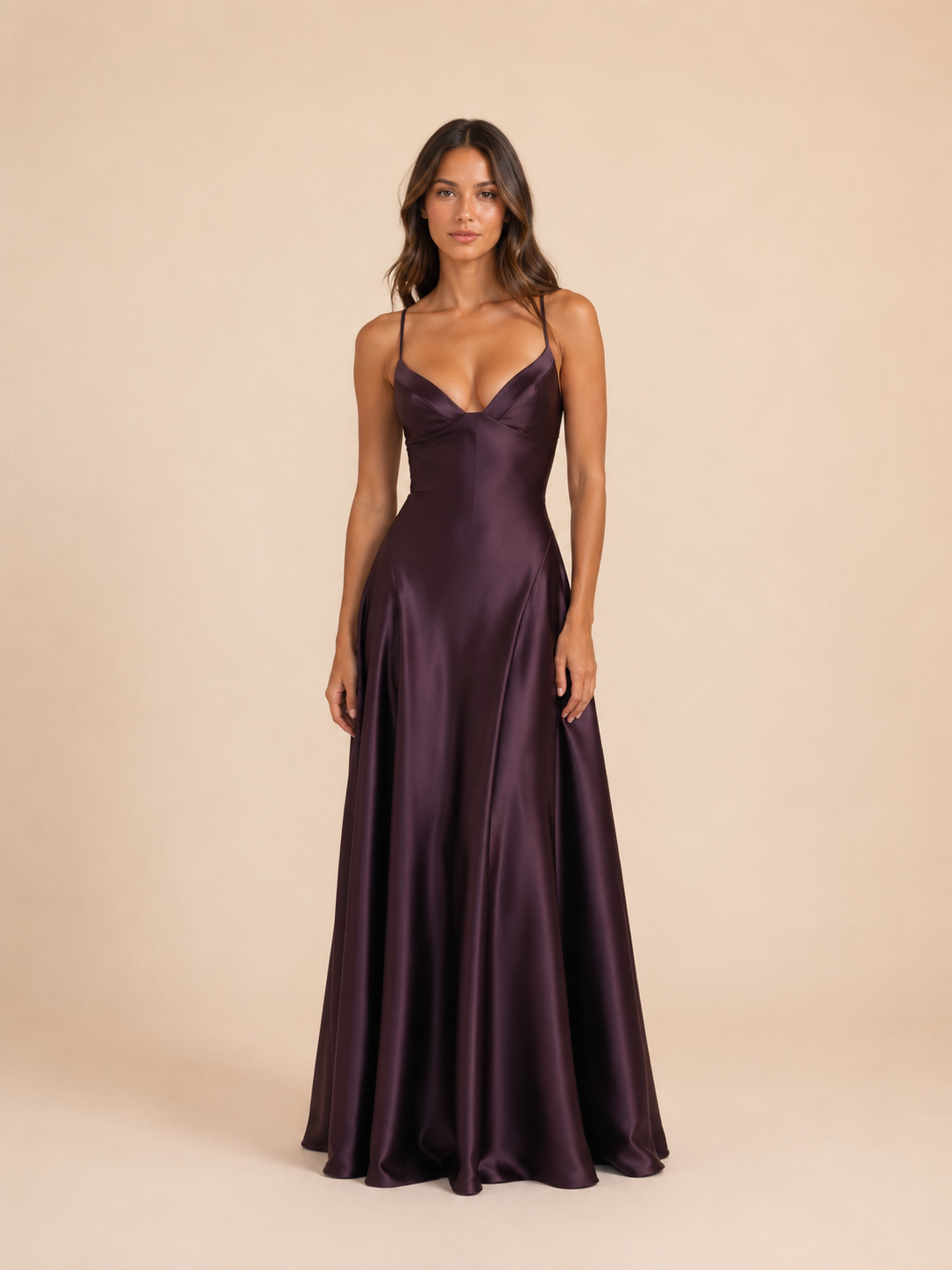 Satin Maxi Dress