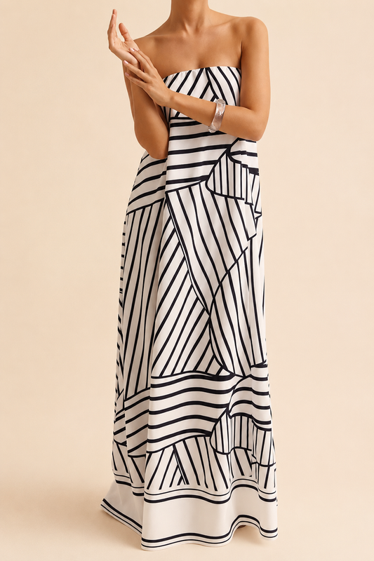 Smocked Tube Maxi Dress